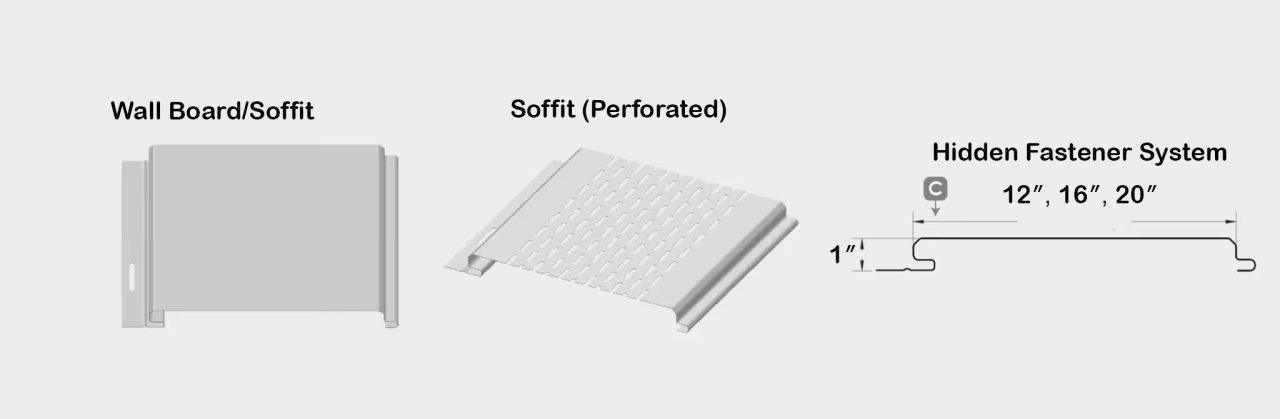 wall board and soffit panels